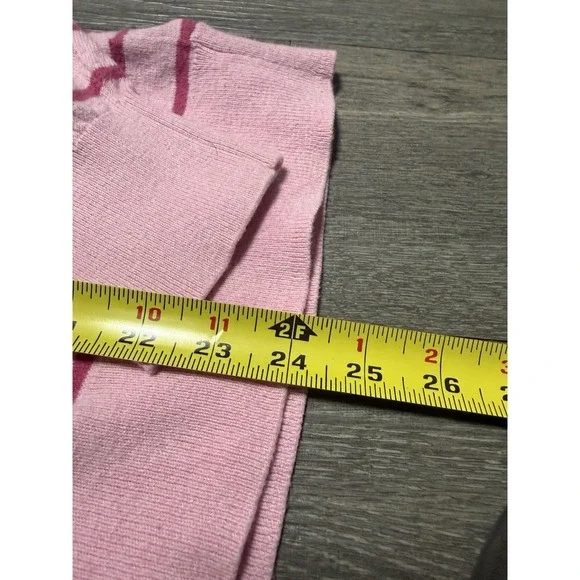 J CREW Cashmere Collared Sweater Vivid Fuchsia Oversized Sporty Women's XL - Picture 3 of 6